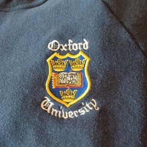EUC Screen Stars Navy Blue Oxford University Sweatshirt Sz XL
